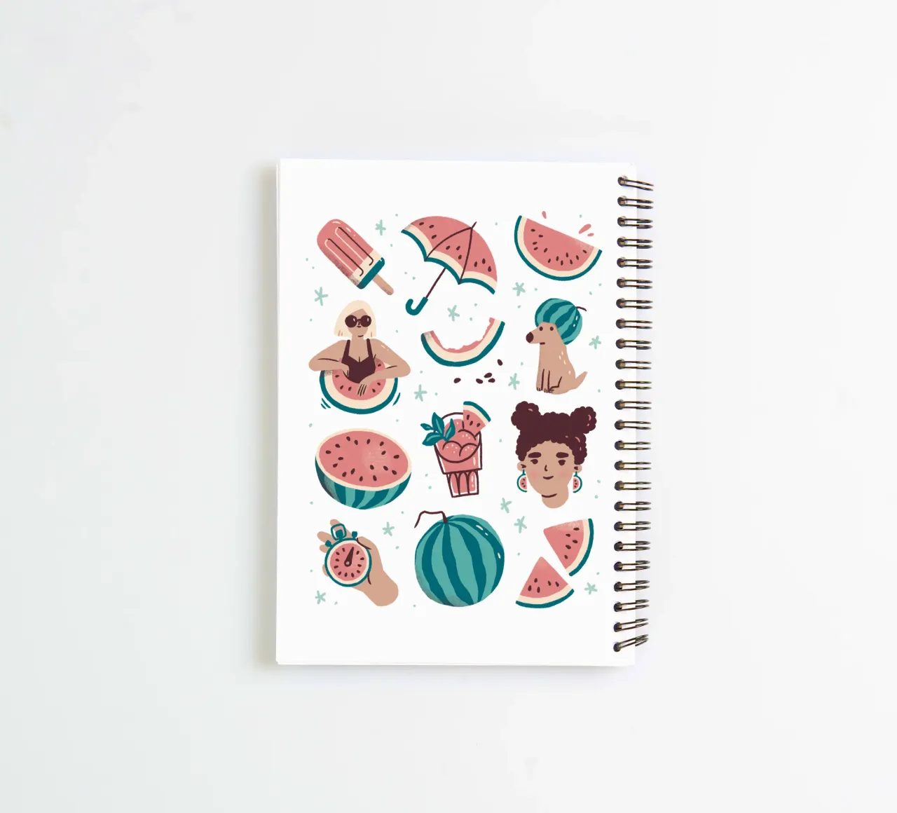 All Things Watermelon spiral notebook by sashakolesnik
