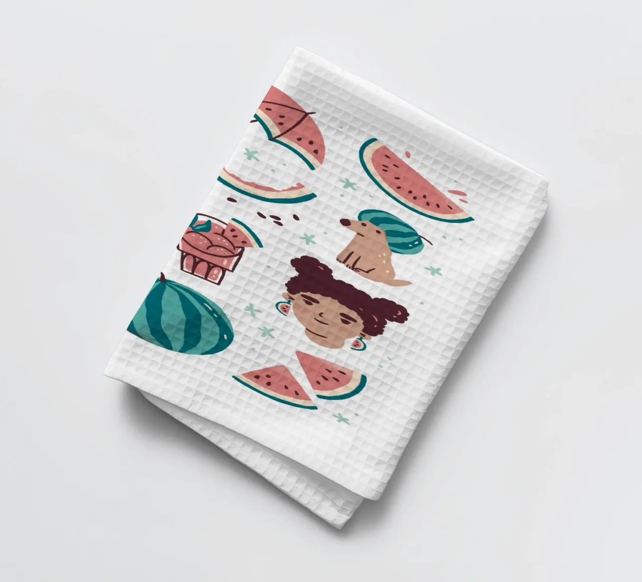 All Things Watermelon canovaccio da cucina da sashakolesnik