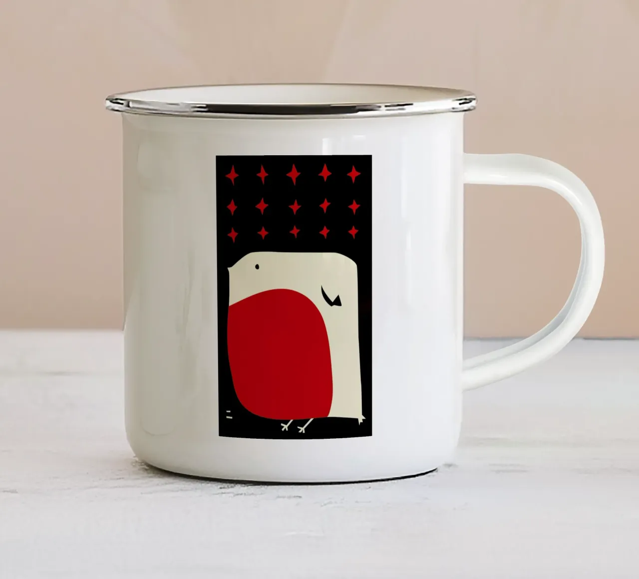 Robin tazza in smalto da Fox & Velvet