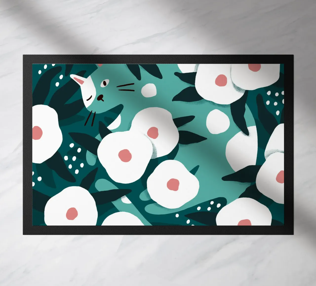 Cat and Wildflowers zerbino da sashakolesnik