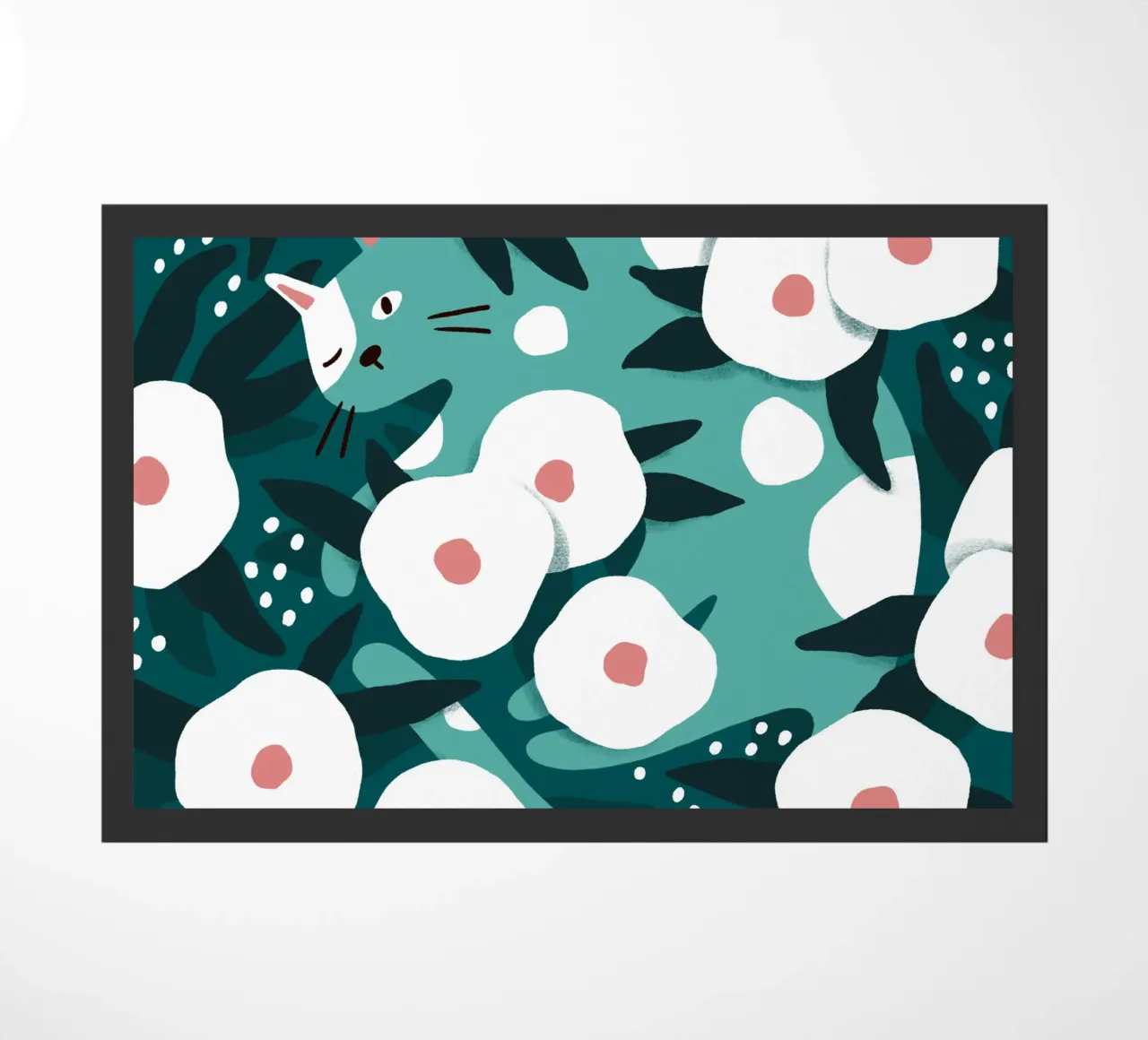 Cat and Wildflowers zerbino da sashakolesnik