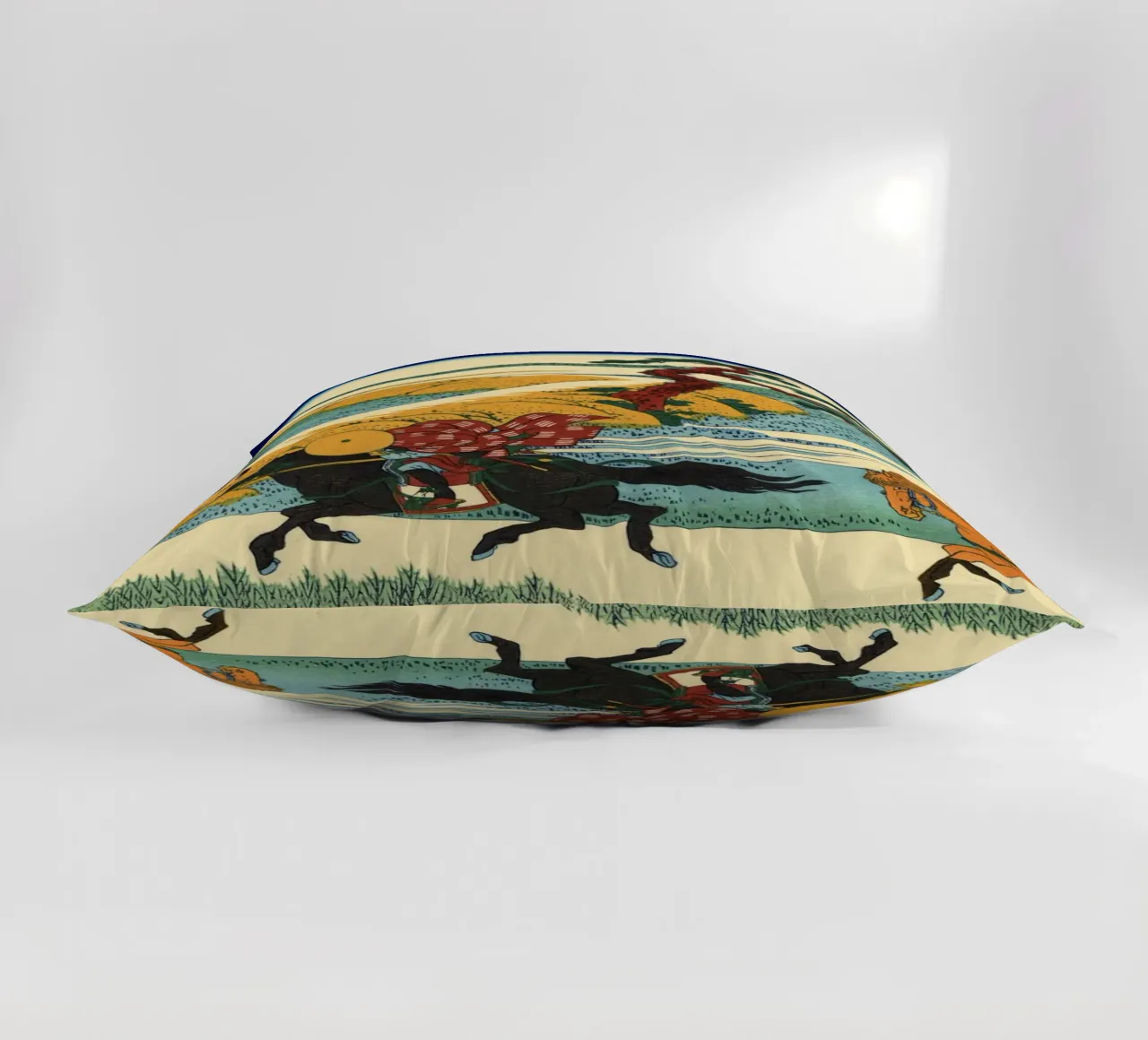Hokusai - Il villaggio di Sekiya sul fiume Sumida cuscino da William Store
