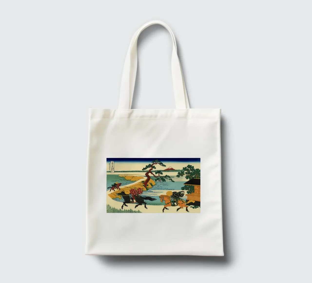 Hokusai - Village de Sekiya sur la rivière Sumida tote bag de William Store