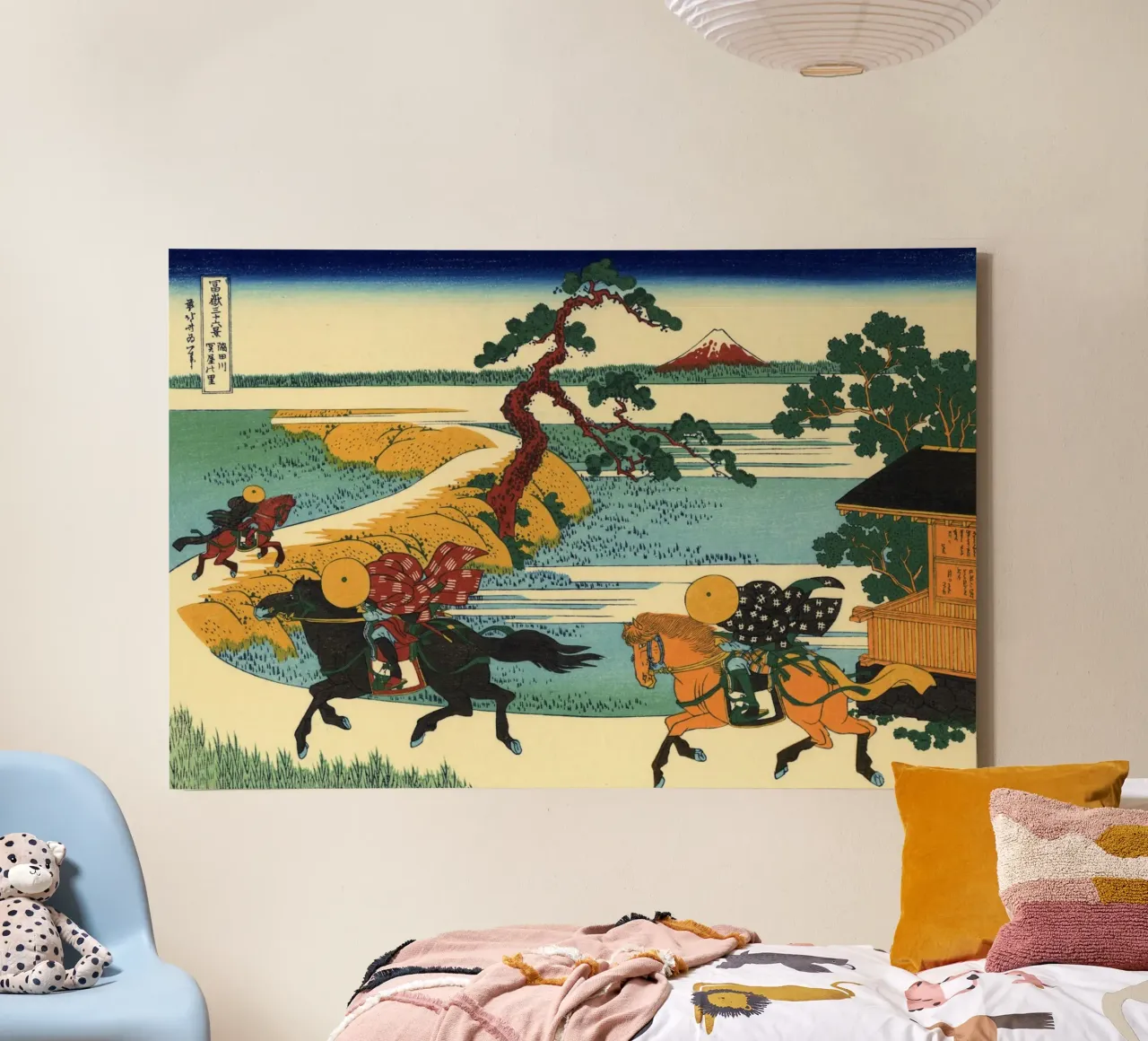 Hokusai - Il villaggio di Sekiya sul fiume Sumida tela da William Store