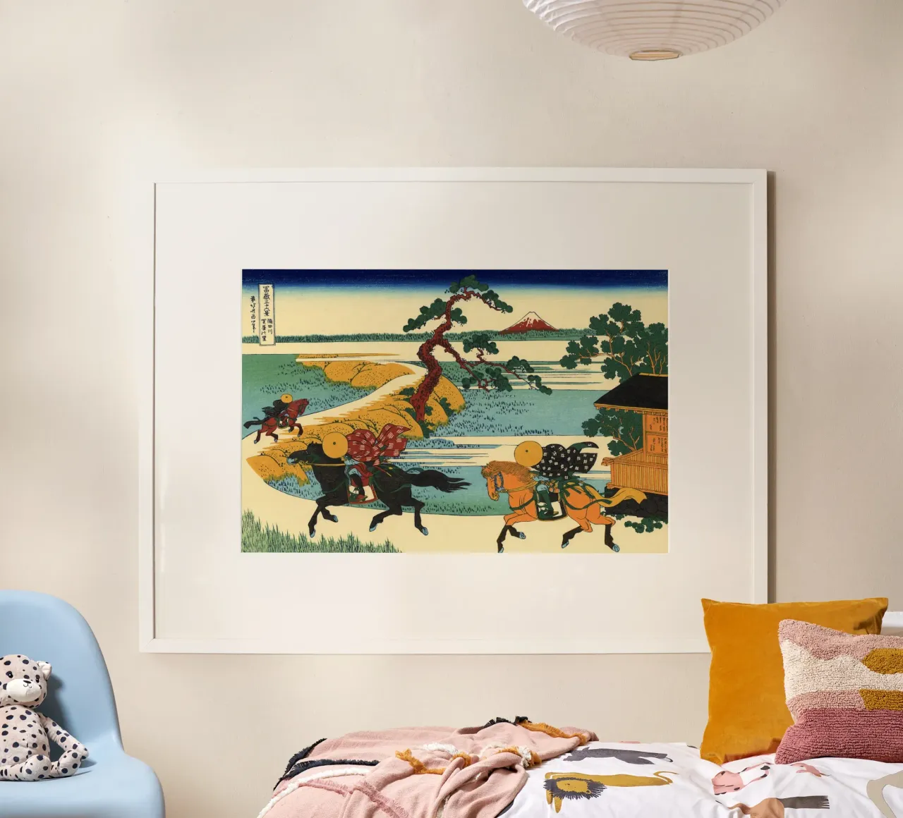 Hokusai - Il villaggio di Sekiya sul fiume Sumida poster da William Store