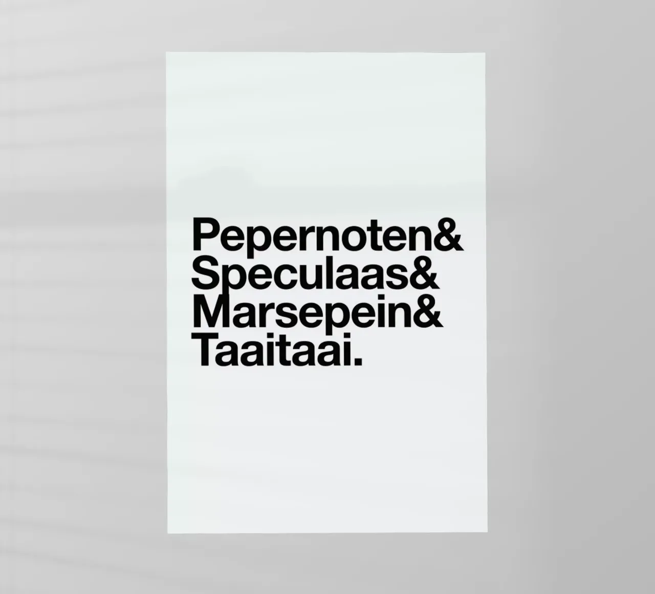 Pepernoten & Taaitaai pellicola backlit da Studio One