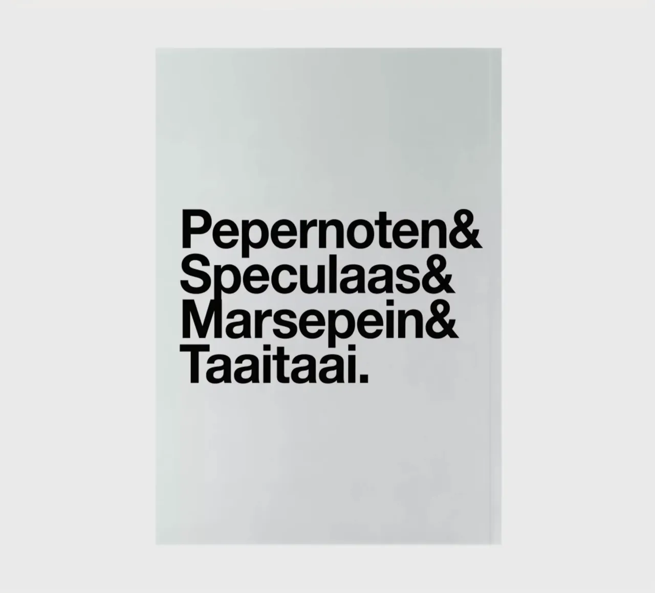 Pepernoten & Taaitaai notebook by Studio One