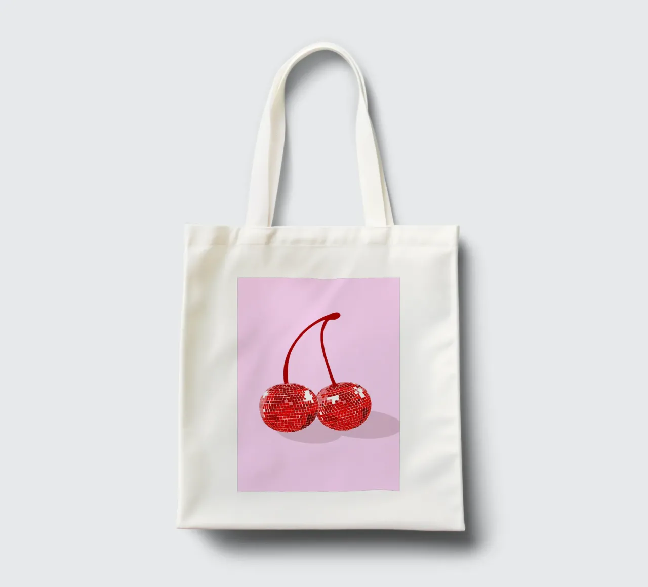 Pop art decoration - Disco cherries tote bag by Studio Mooodz