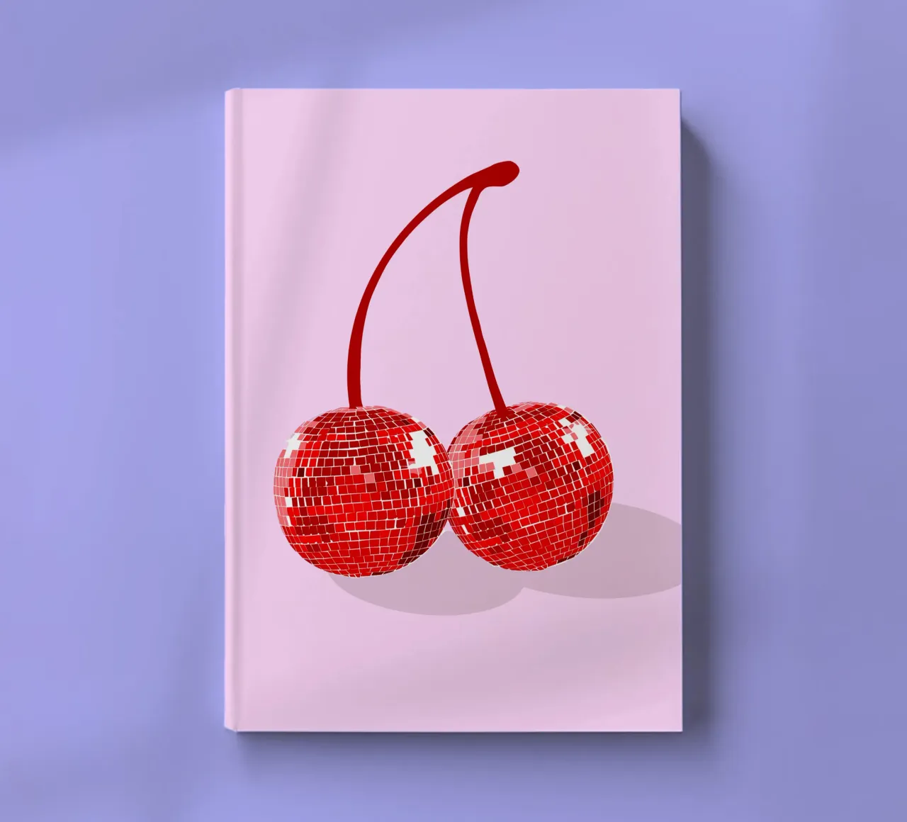 Pop art decoration - Disco cherries notebook by Studio Mooodz