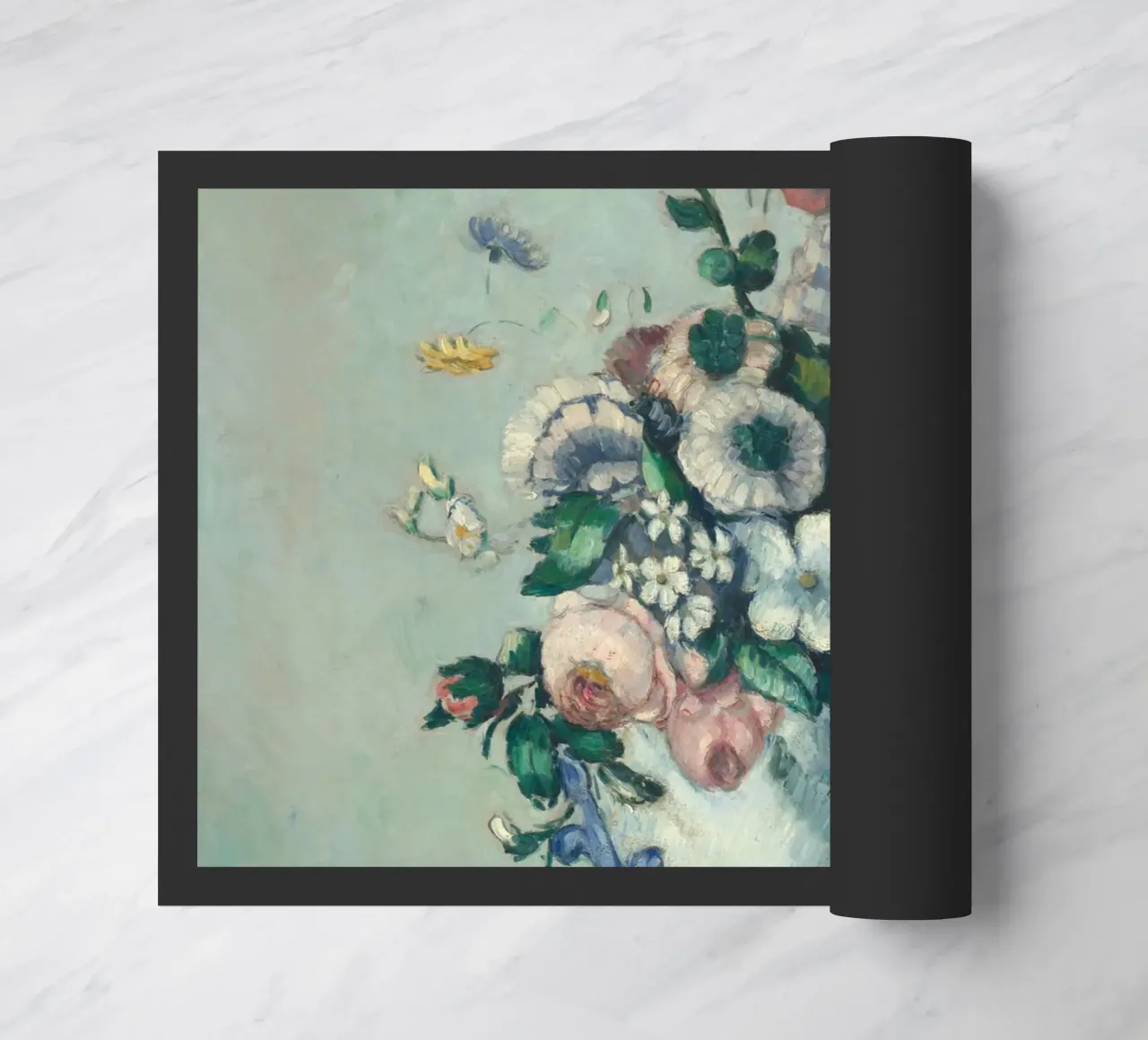Paul Cezanne - Fiori in un vaso rococò zerbino da Timeless Artworks