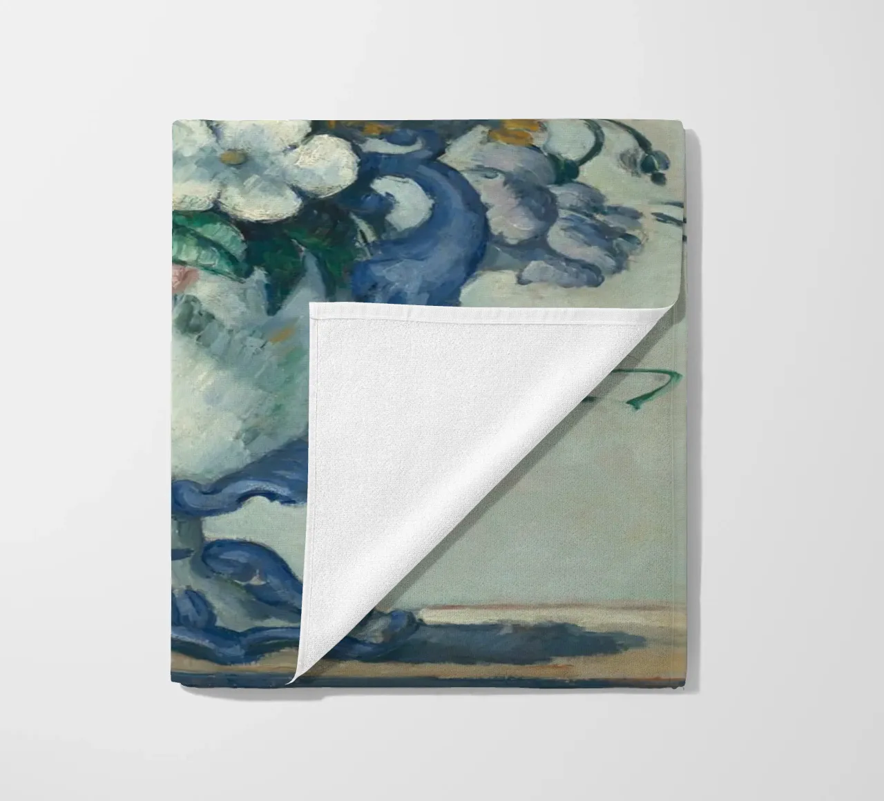 Paul Cezanne - Fiori in un vaso rococò telo mare da Timeless Artworks