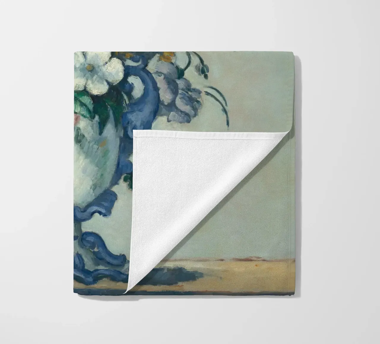 Paul Cezanne - Fiori in un vaso rococò telo mare da Timeless Artworks