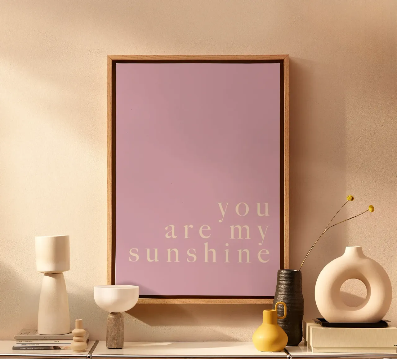 You Are My Sunshine tela con Cornice a cassetta da Studio Mooodz