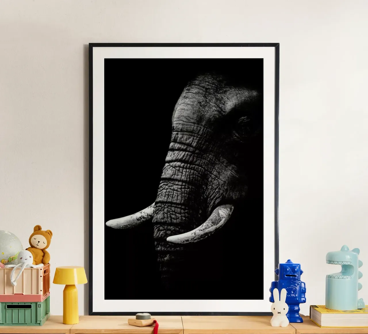 Portrait - Wild Photo Art poster con telaio in alluminio da Pictufy