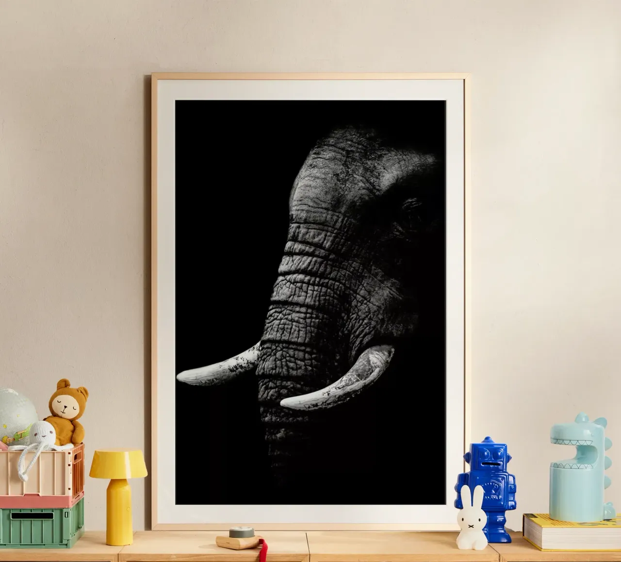 Portrait - Wild Photo Art poster con telaio in alluminio da Pictufy