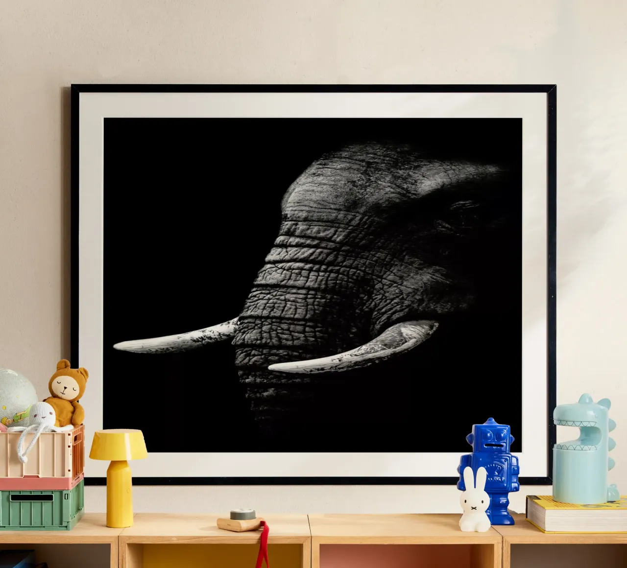 Portrait - Wild Photo Art poster con telaio in alluminio da Pictufy