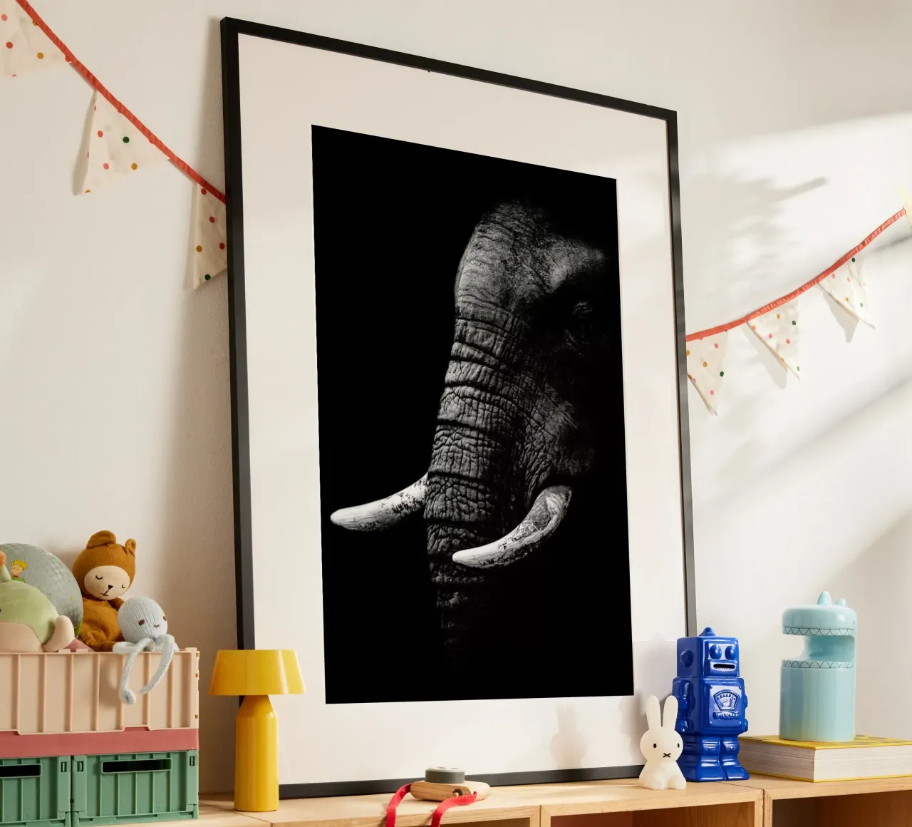 Portrait - Wild Photo Art poster con telaio in alluminio da Pictufy