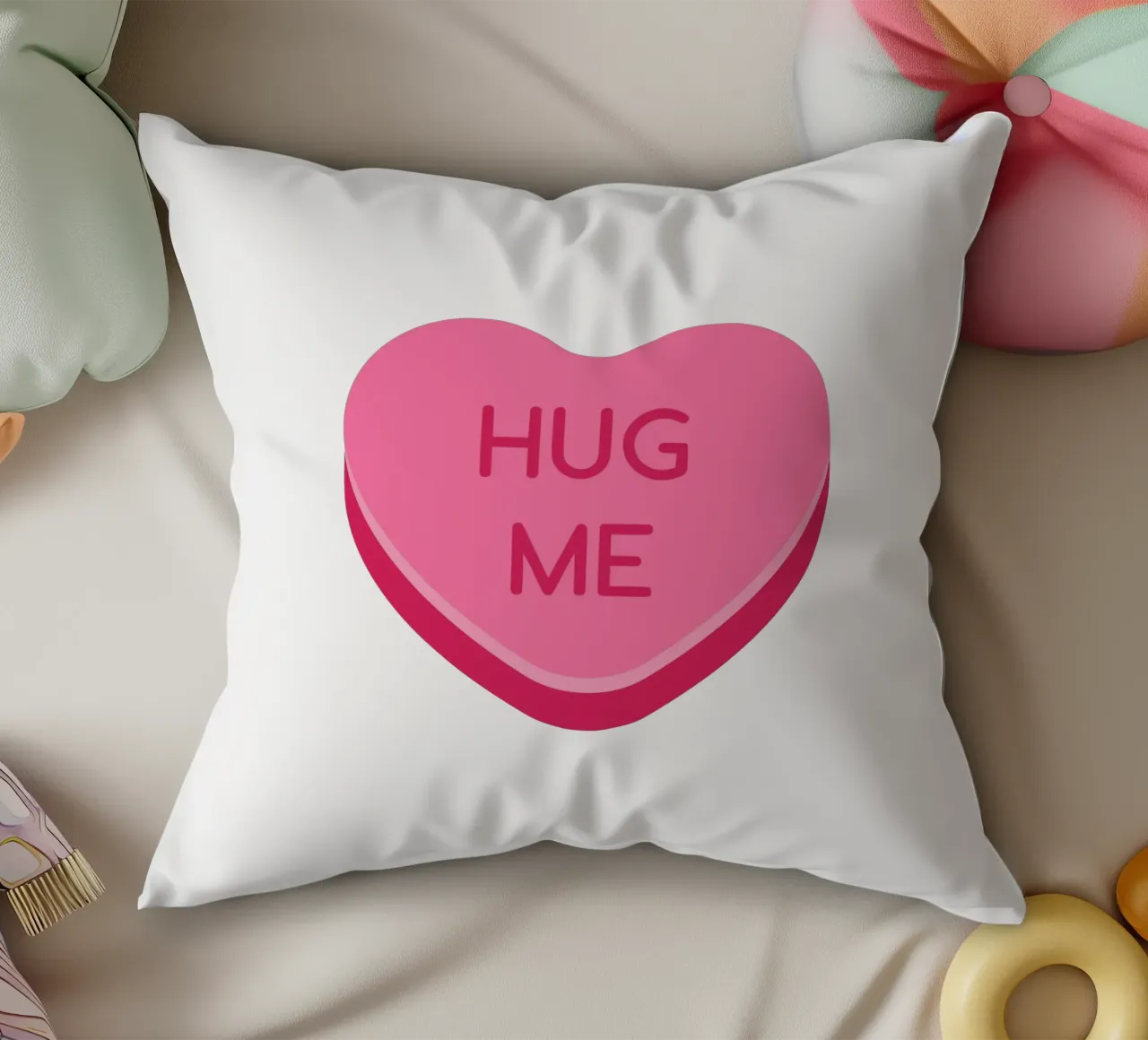 Cuore di caramella cuscino da Studio Mooodz