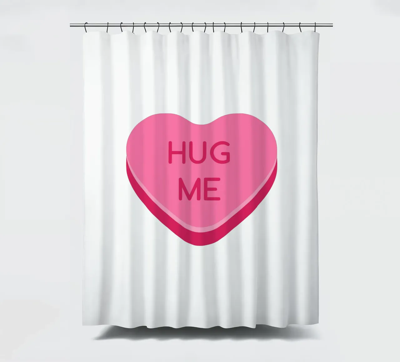 Candy Heart shower curtain by Studio Mooodz