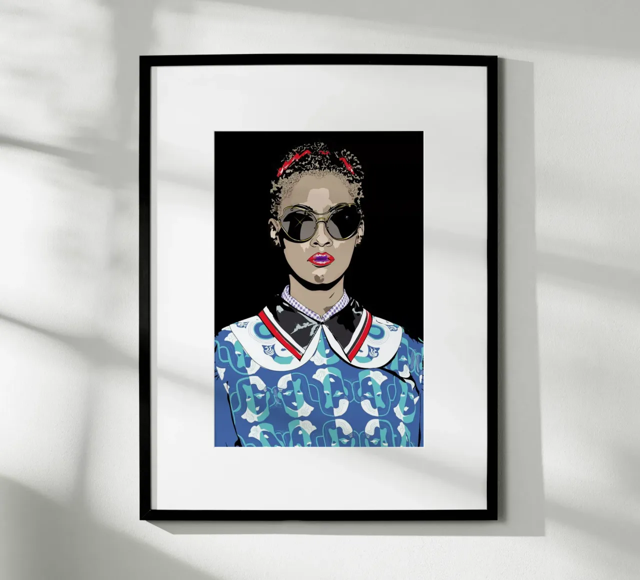 Just a Girl poster con telaio in legno da Marcell Naubert