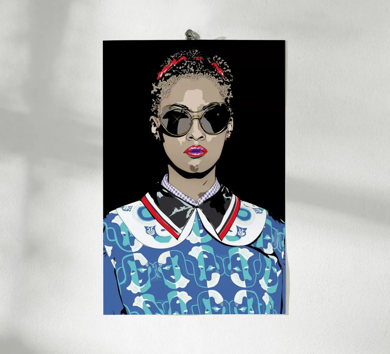 Just a Girl poster con telaio in legno da Marcell Naubert