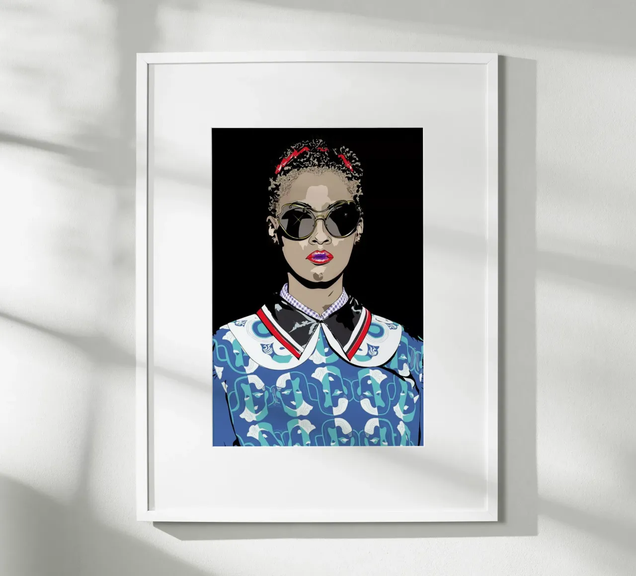 Just a Girl poster con telaio in legno da Marcell Naubert