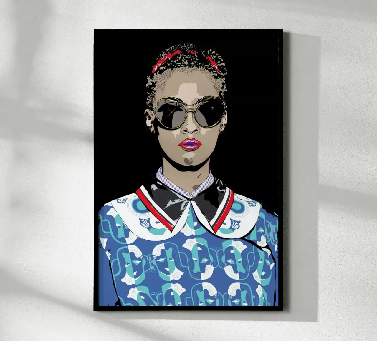 Just a Girl poster con telaio in legno da Marcell Naubert