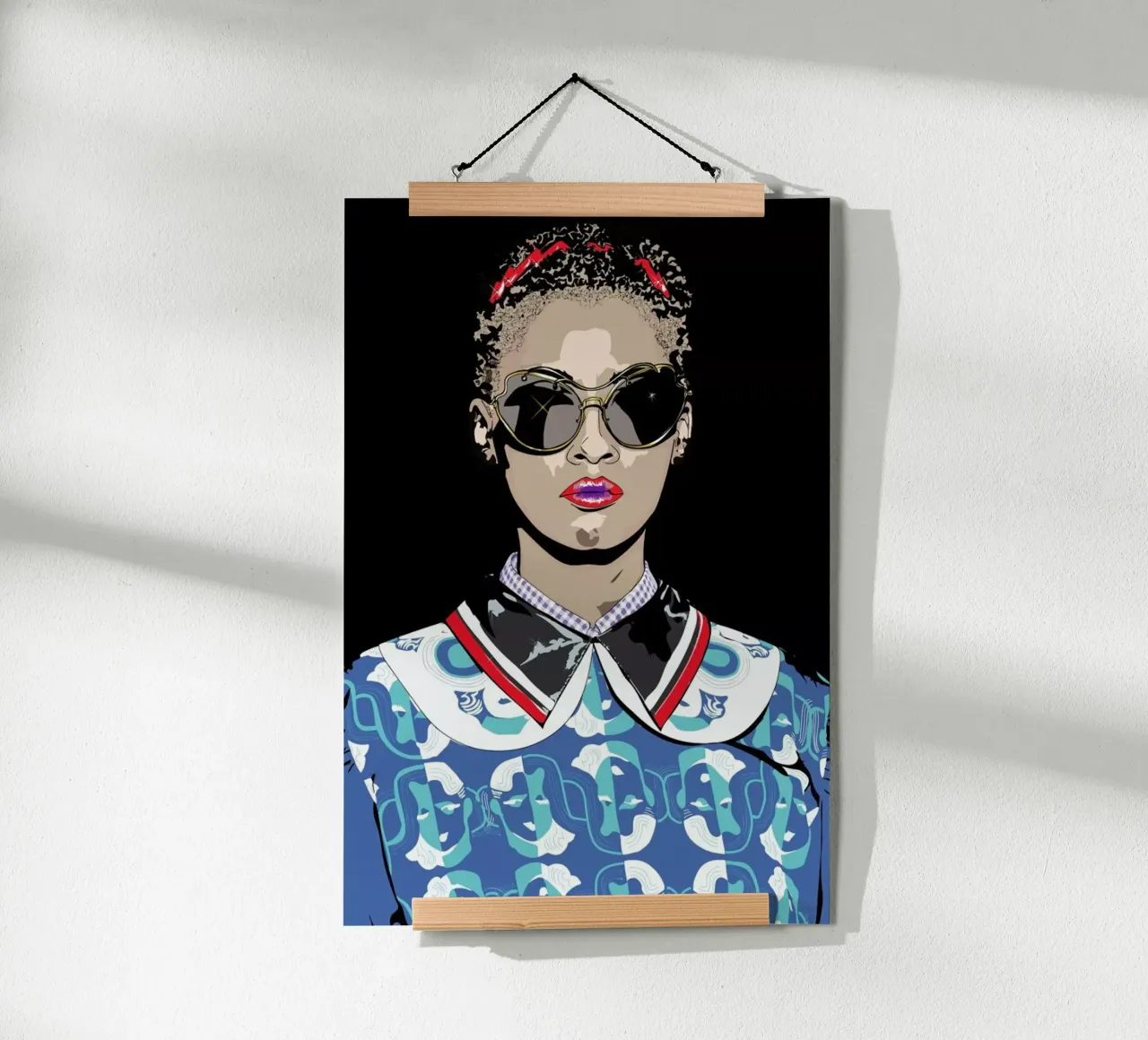 Just a Girl poster con telaio in legno da Marcell Naubert