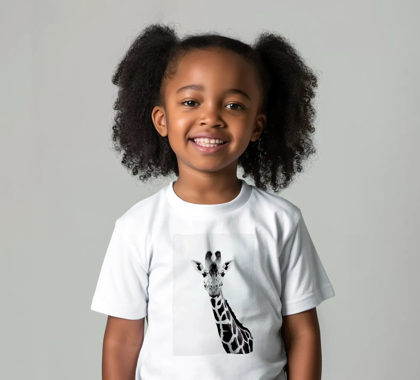 Giraffe t-shirt bambini da Monika Strigel
