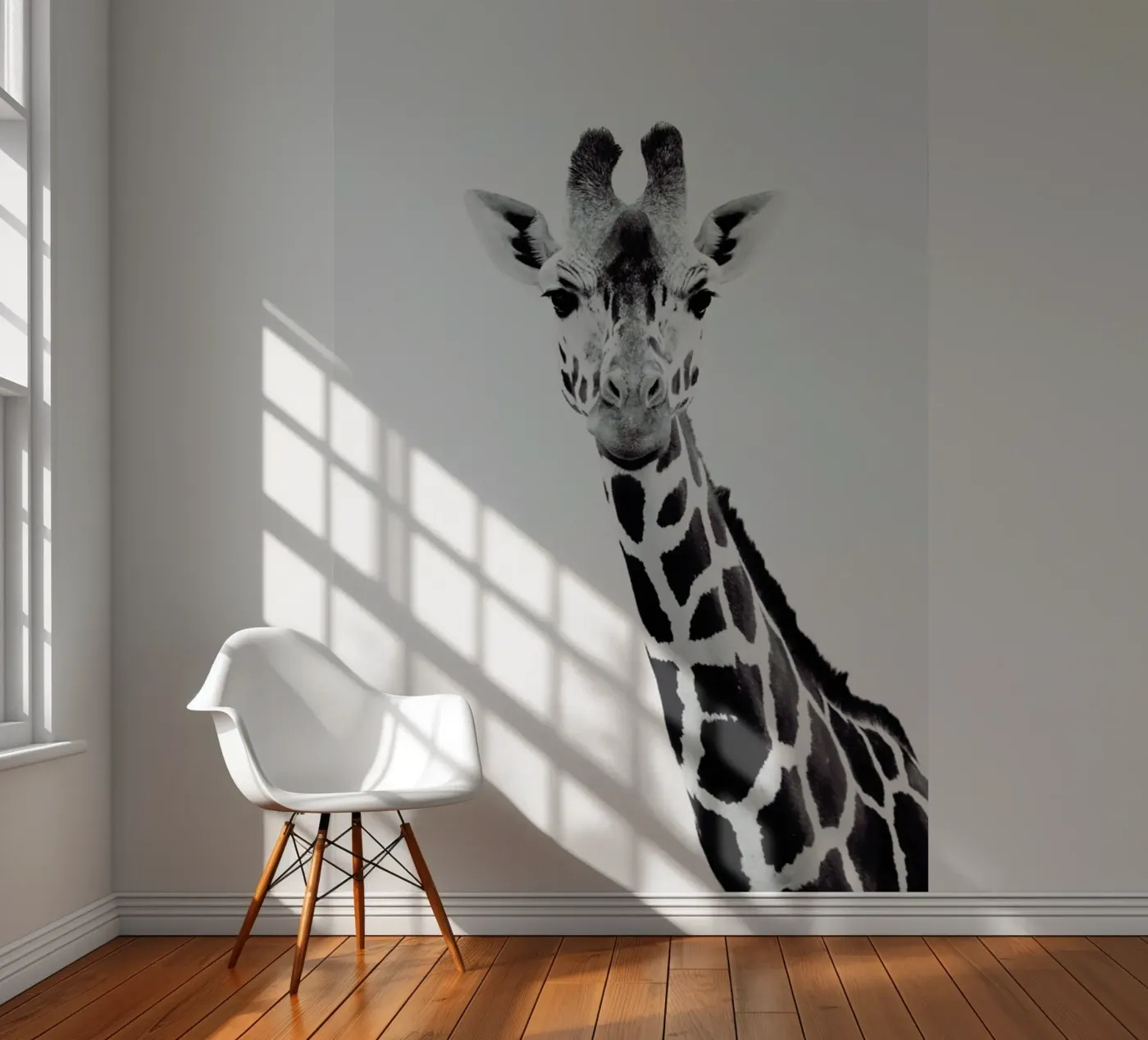 Giraffe fotobehang van Monika Strigel