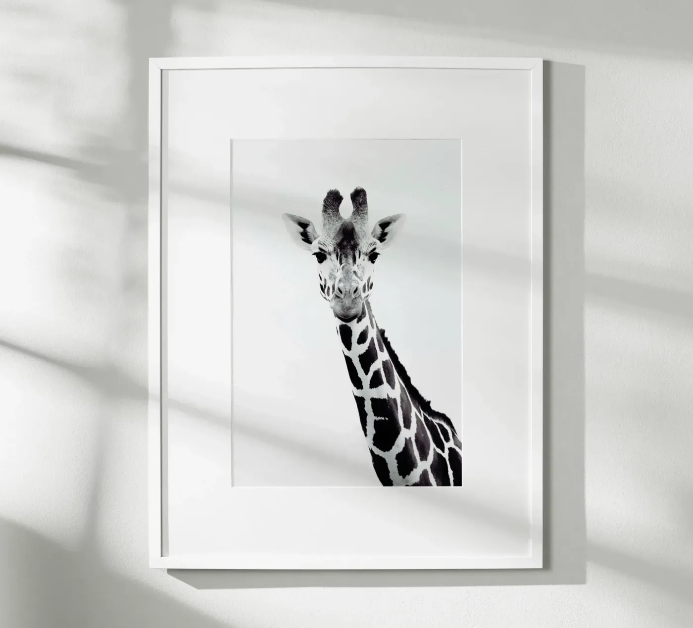 Giraffe poster by Monika Strigel