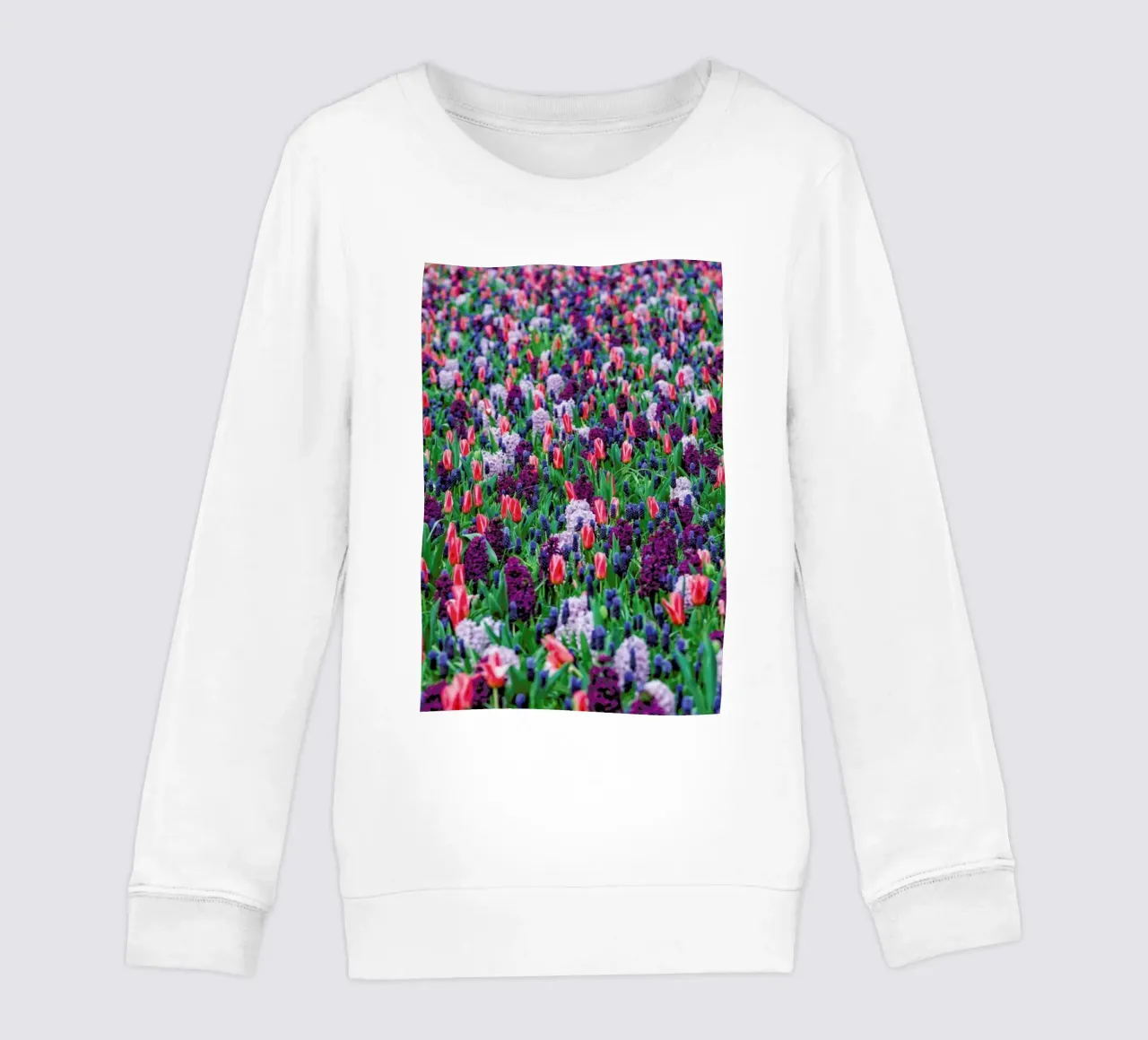 Tulip Field Purple felpa bambino da Curious Collections by Marielle Leenders