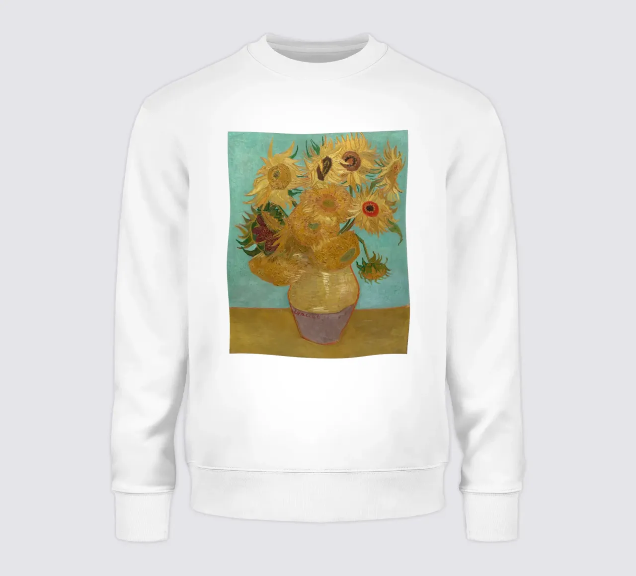 Vincent Van Gogh - Vaso con dodici girasoli felpa da Timeless Artworks