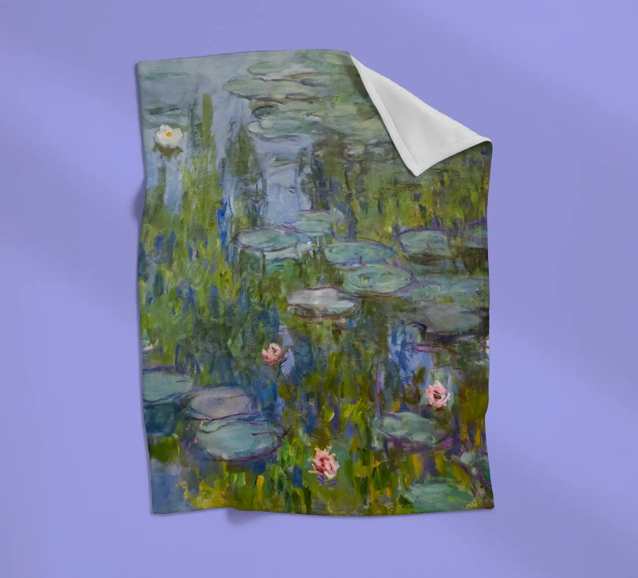 Claude Monet - Ninfee coperta in pile da Timeless Artworks