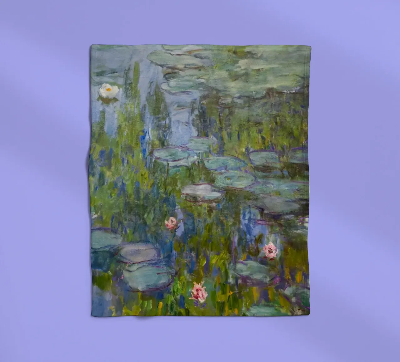 Claude Monet - Ninfee coperta in pile da Timeless Artworks