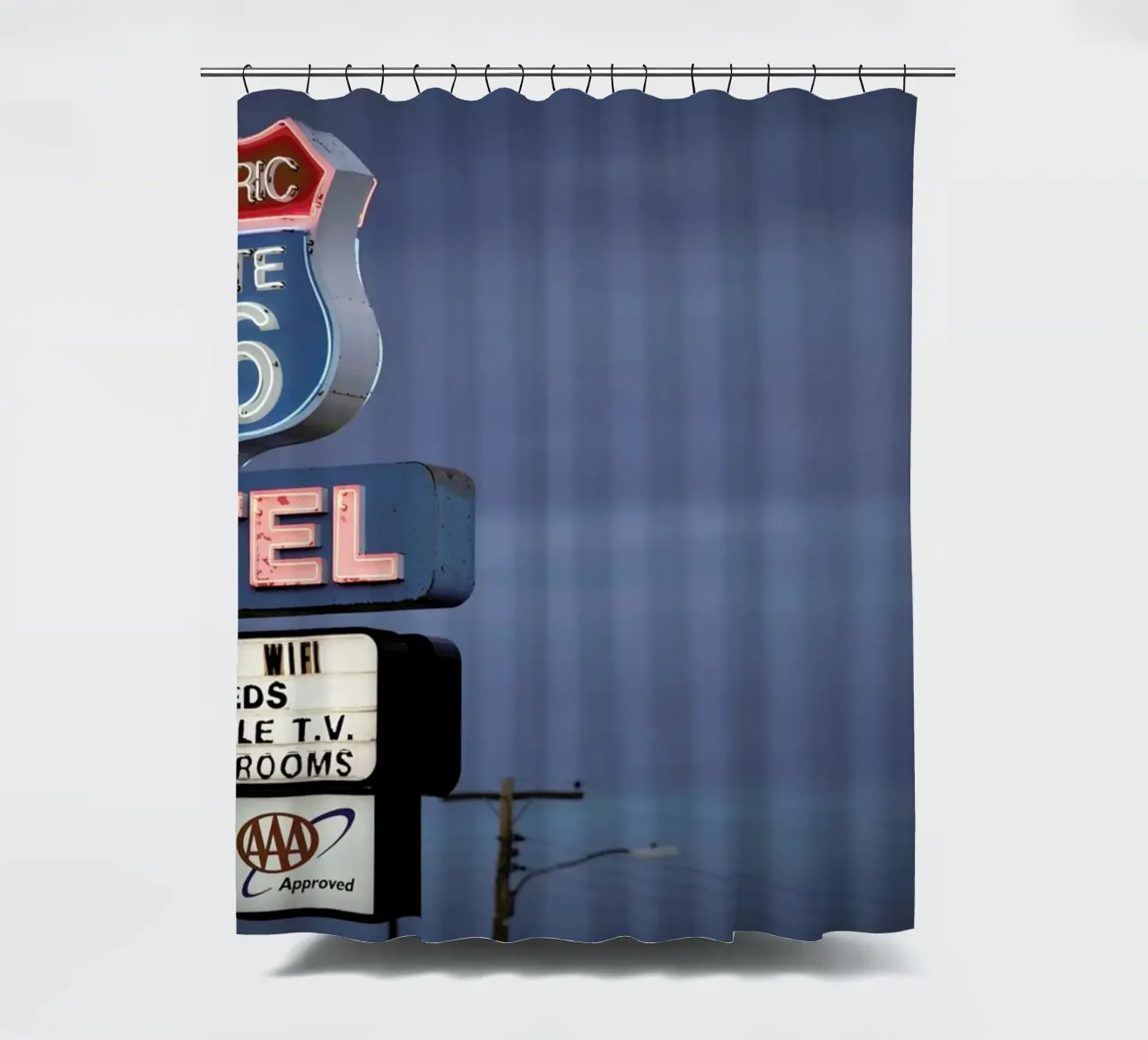 Neon Lights shower curtain by Marc Gruninger