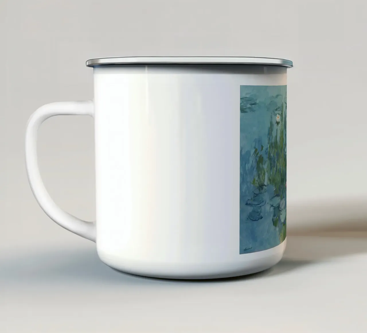 Claude Monet - Ninfee , 1915 tazza in smalto da Timeless Artworks