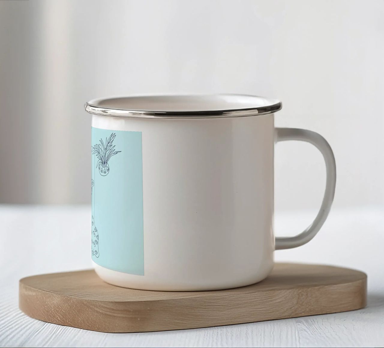 Sundays 2 tazza in smalto da Daniela Roessler