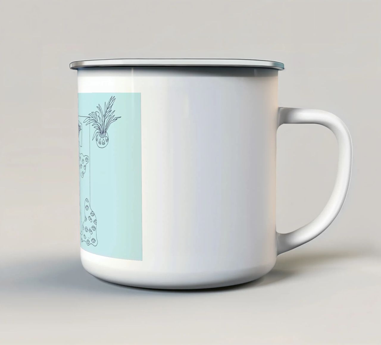 Sundays 2 tazza in smalto da Daniela Roessler