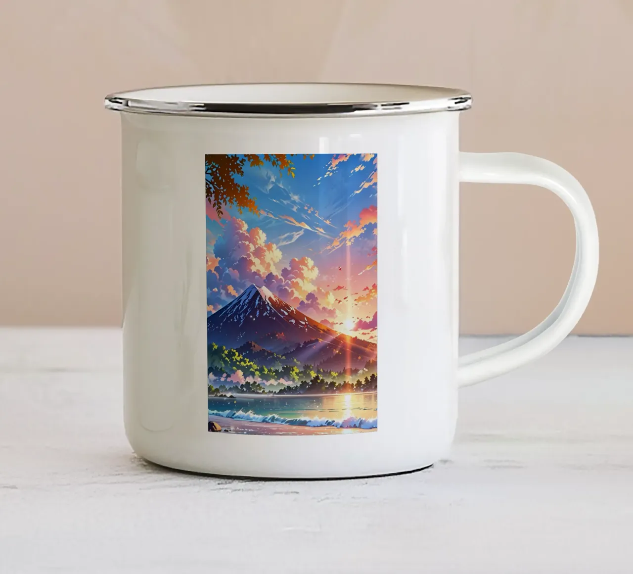 Tramonto alle Hawaii tazza in smalto da ZARAH