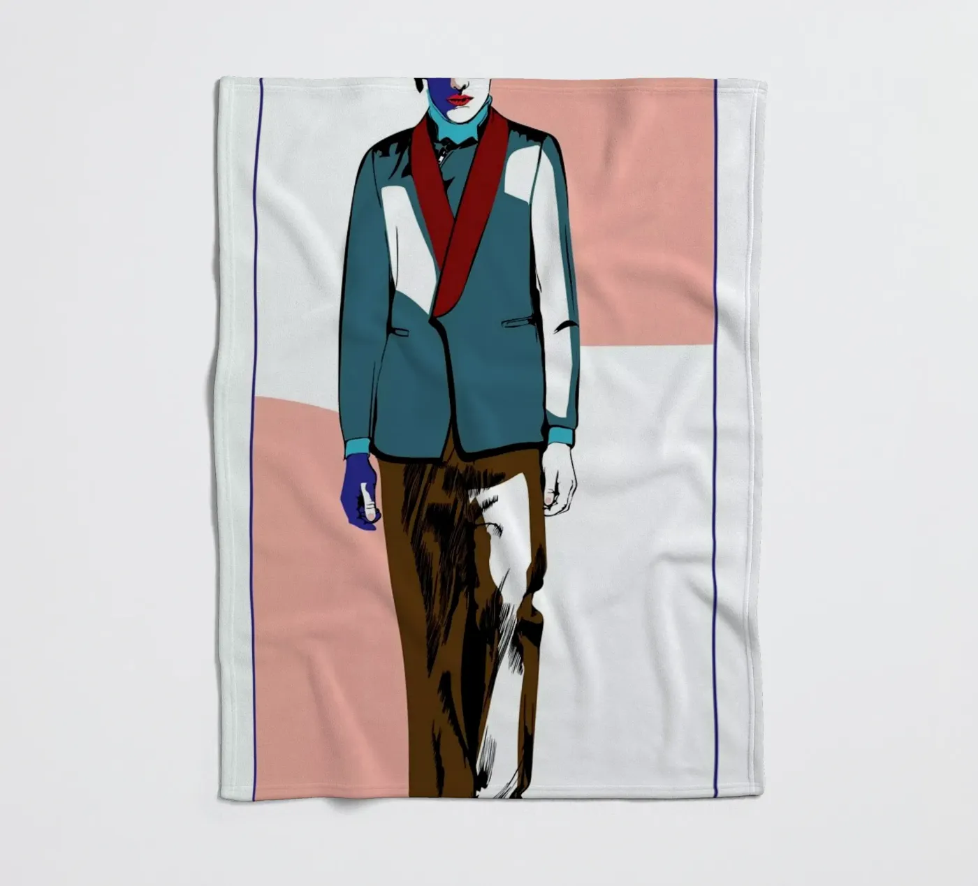 Man 3 Fleecedecke von Marcell Naubert