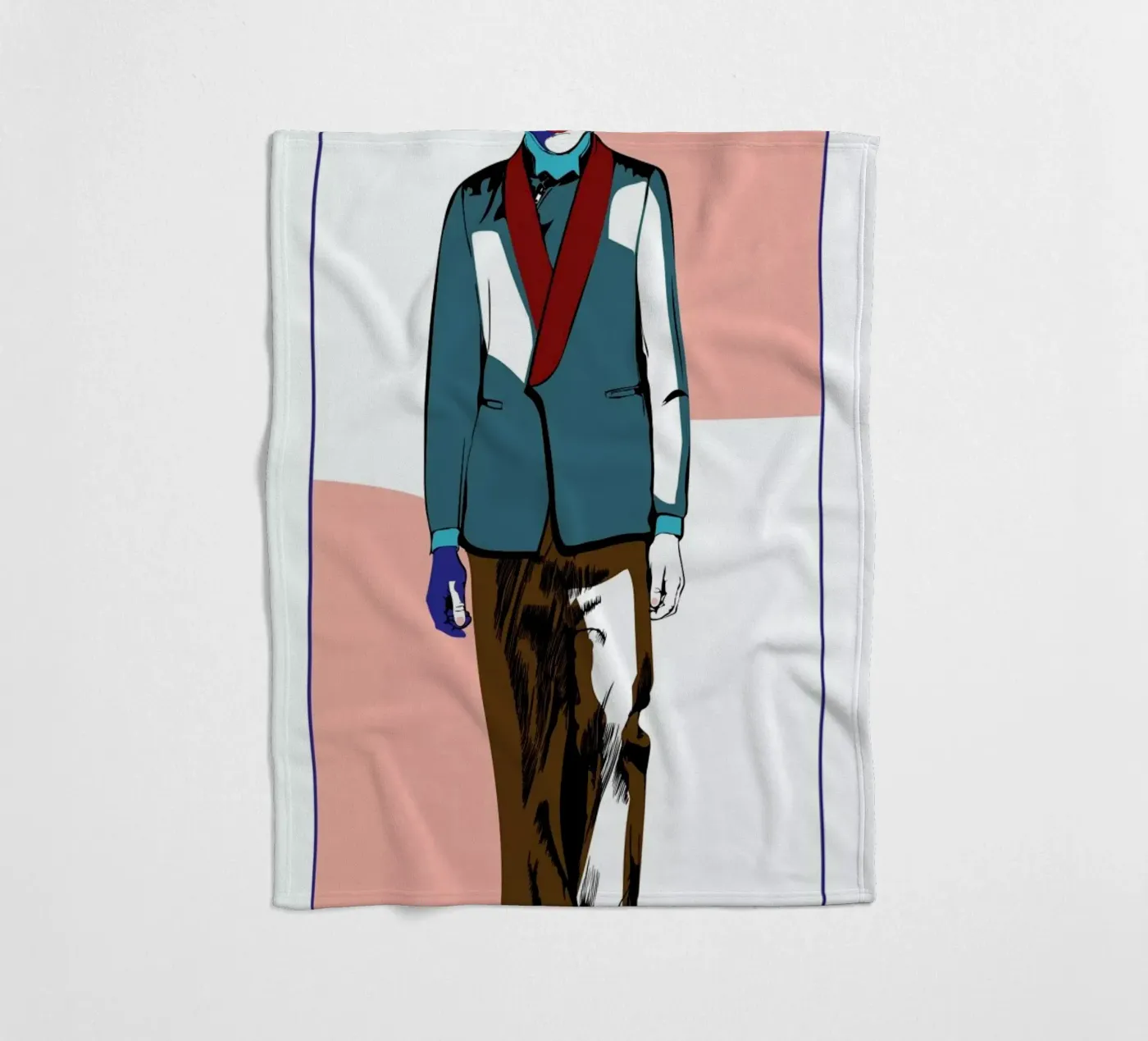Man 3 Fleecedecke von Marcell Naubert