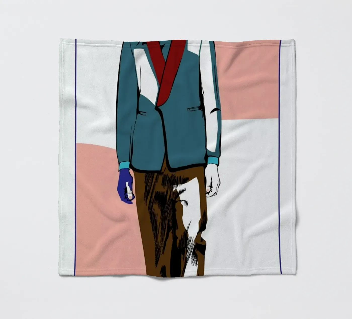 Man 3 Fleecedecke von Marcell Naubert