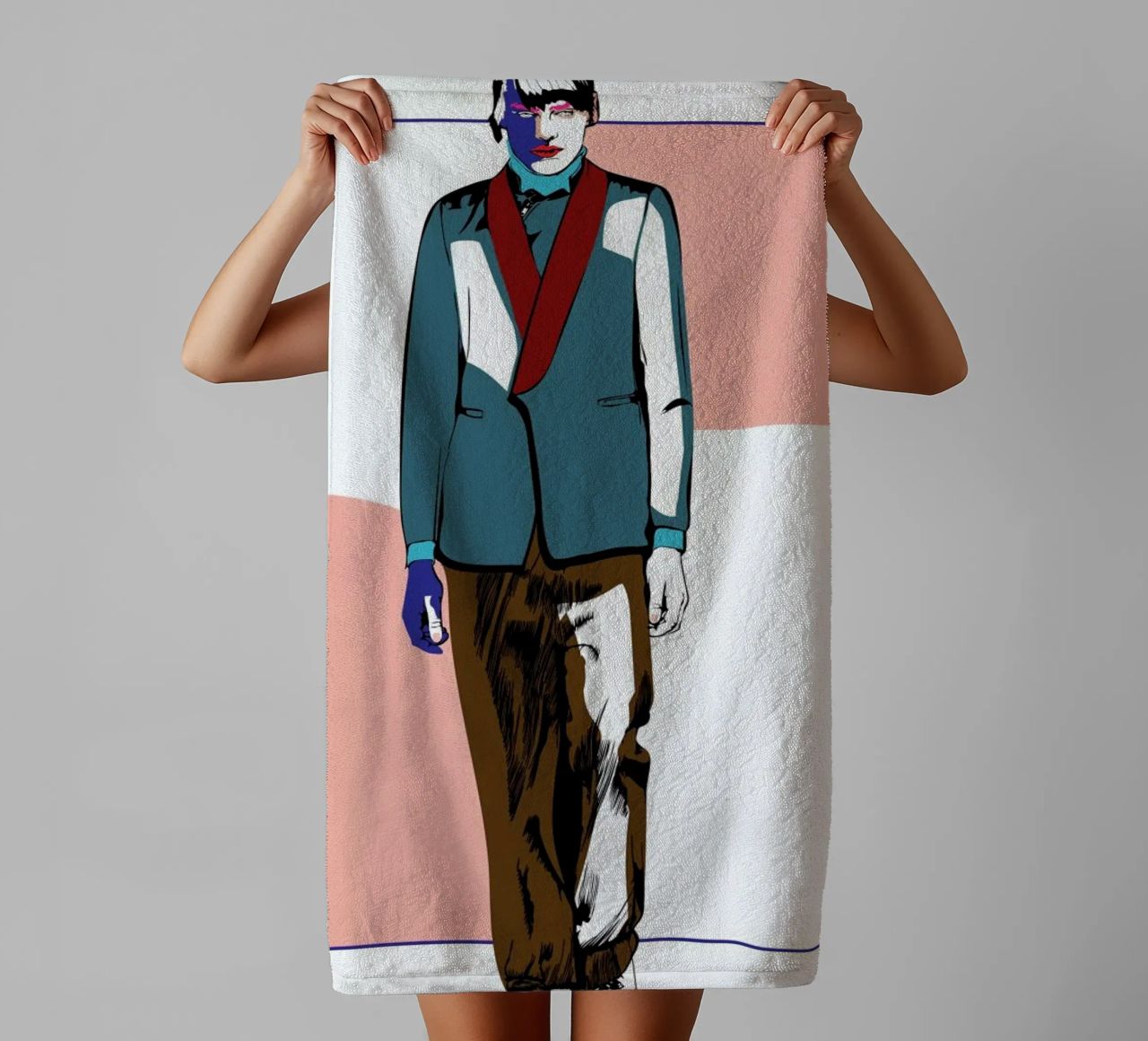 Man 3 toalla de baño de Marcell Naubert