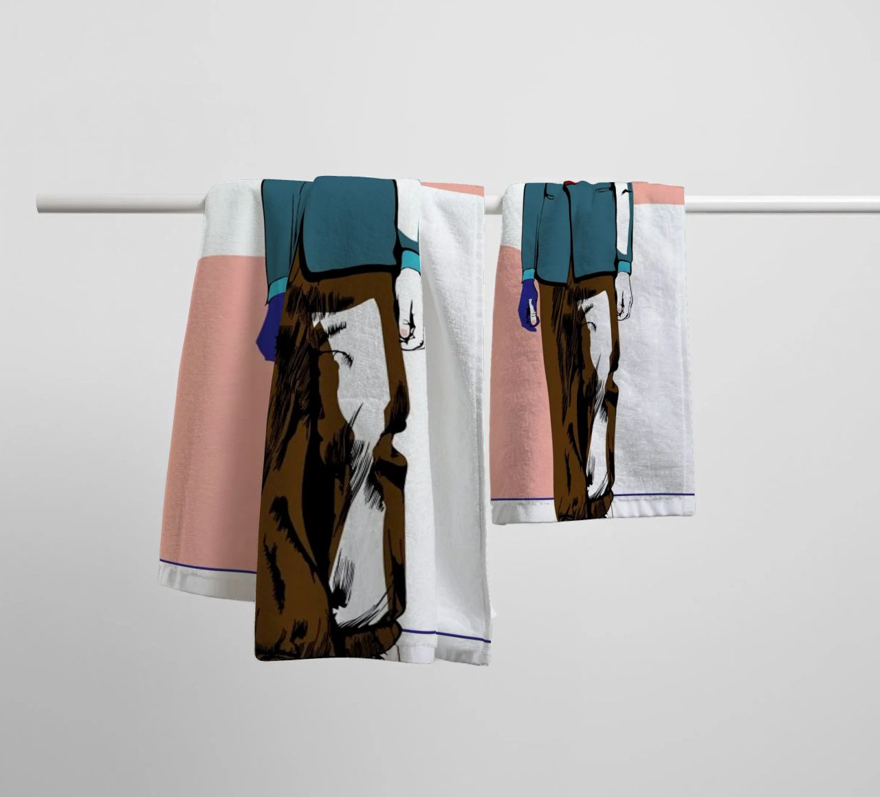 Man 3 toalla de baño de Marcell Naubert