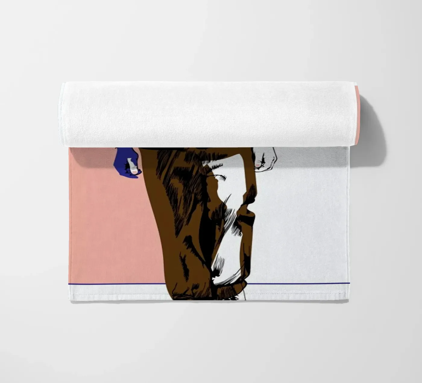 Man 3 strandhanddoek van Marcell Naubert