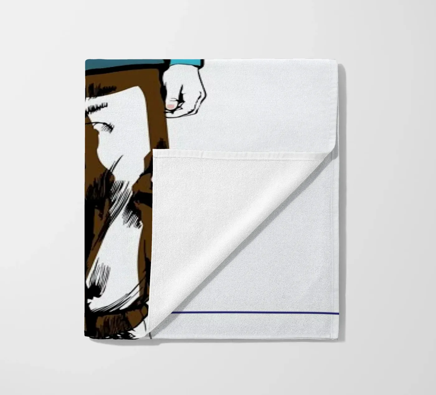 Man 3 strandhanddoek van Marcell Naubert