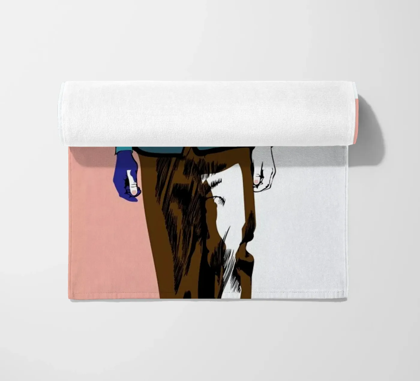 Man 3 strandhanddoek van Marcell Naubert