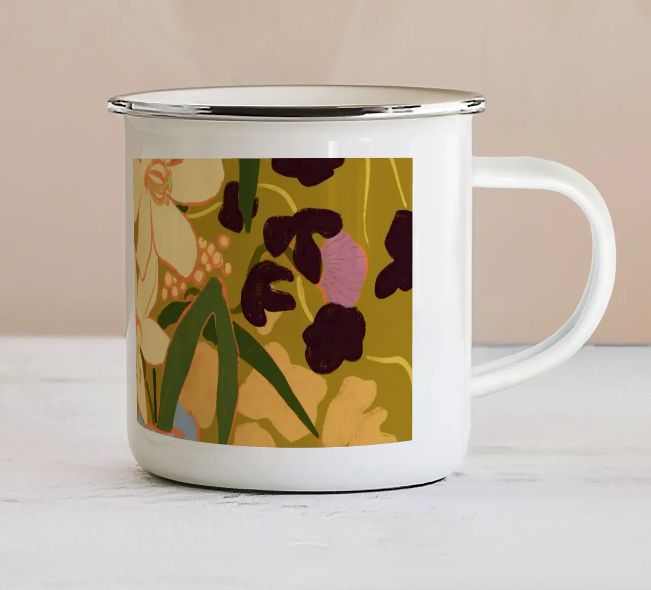 A Touch of Nature tazza in smalto da Arty Guava