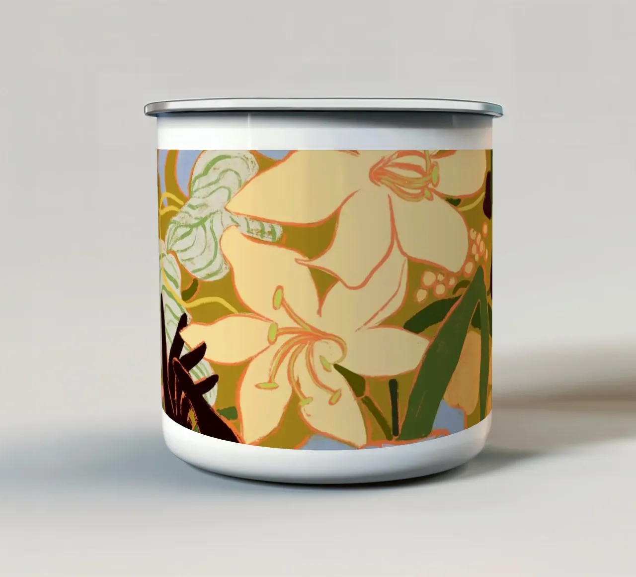 A Touch of Nature tazza in smalto da Arty Guava